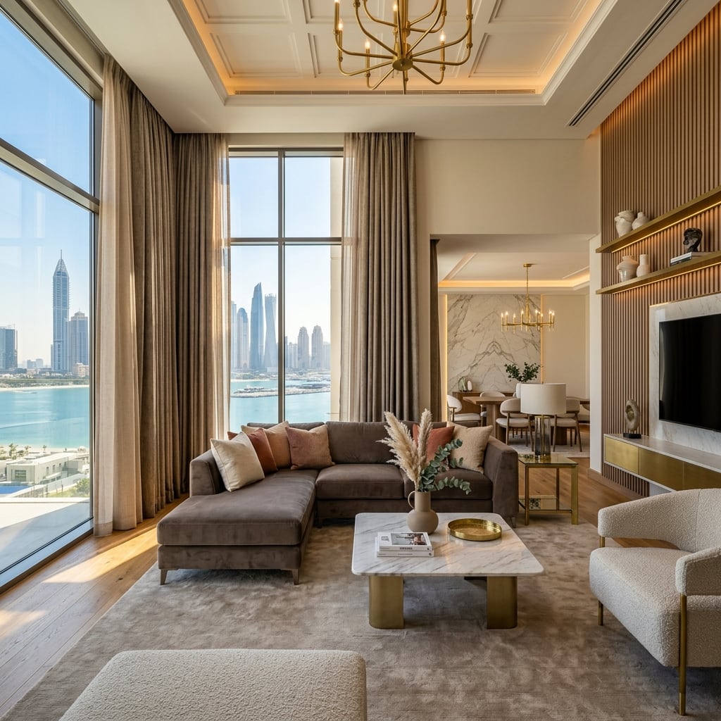 Custom curtains, sofas and wallpaper for homes in Sharjah and Dubai